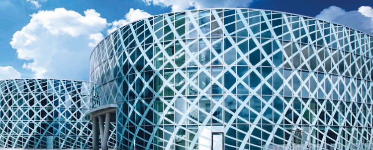 Siebdruckfassade Petrom City, Bukarest